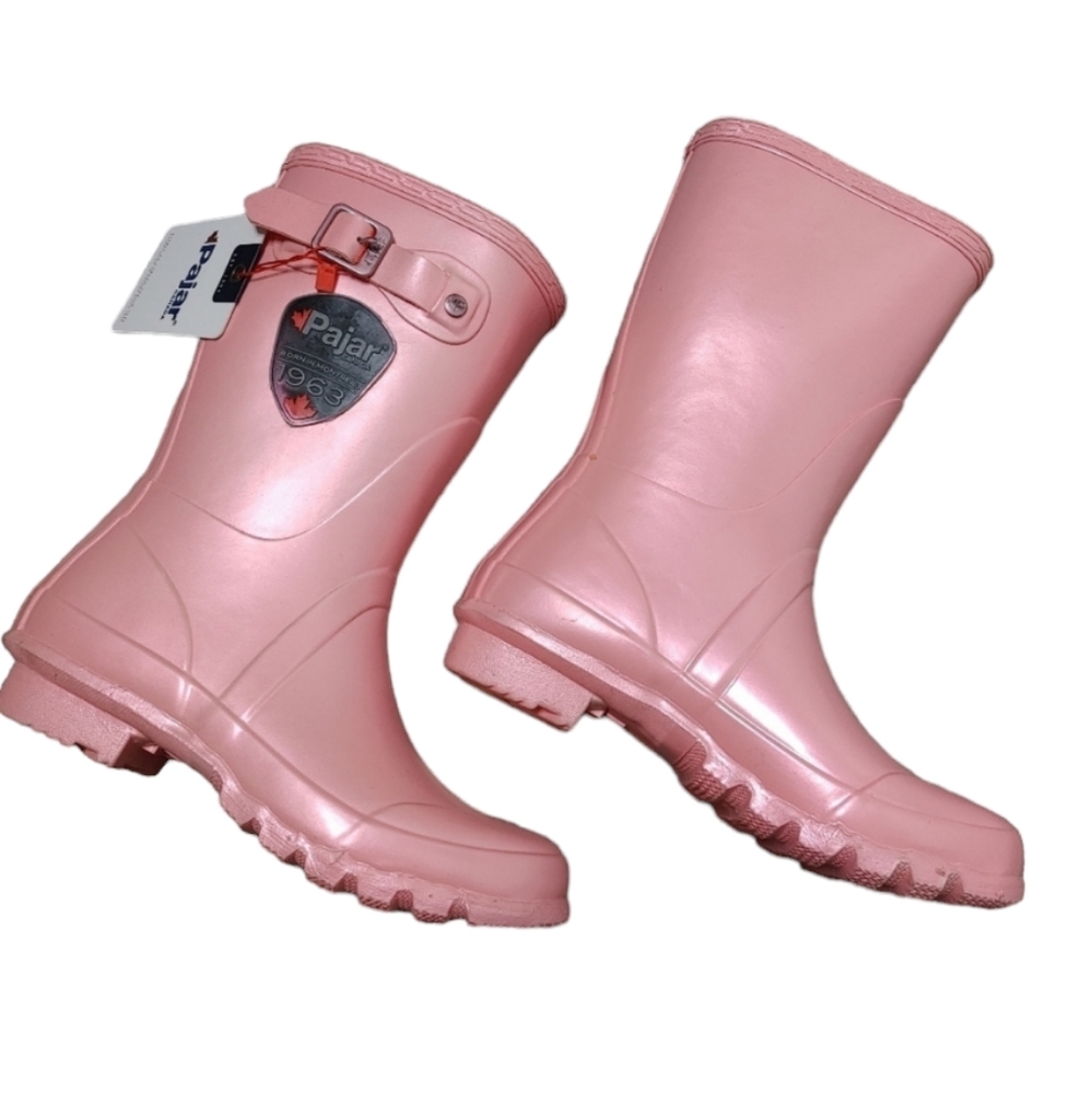 PAJAR Axara metallic pink rubber boots 7-7.5